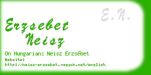 erzsebet neisz business card